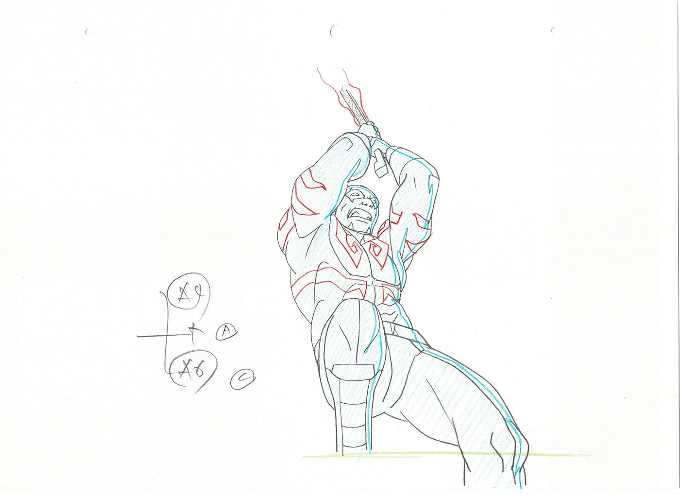 Guardians of the Galaxy Production Animation Cel Drawing Marvel 2015-2019 A10