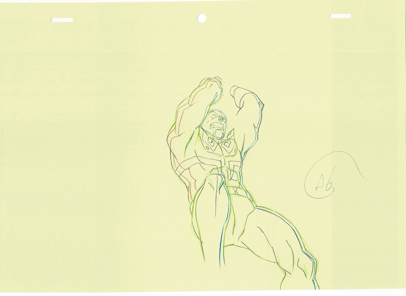 Guardians of the Galaxy Production Animation Cel Drawing Marvel 2015-2019 A11