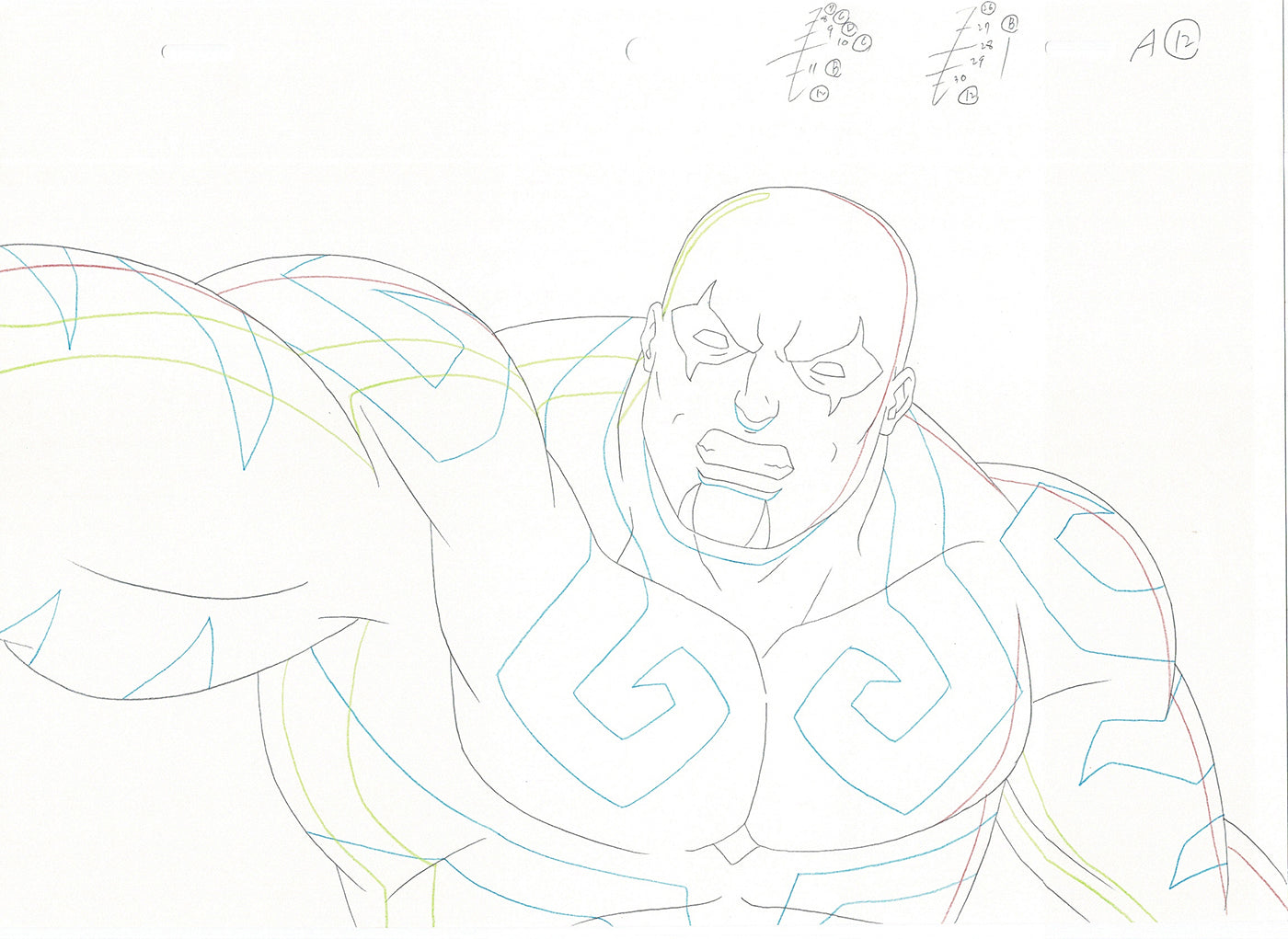 Guardians of the Galaxy Production Animation Cel Drawing Marvel 2015-2019 A12