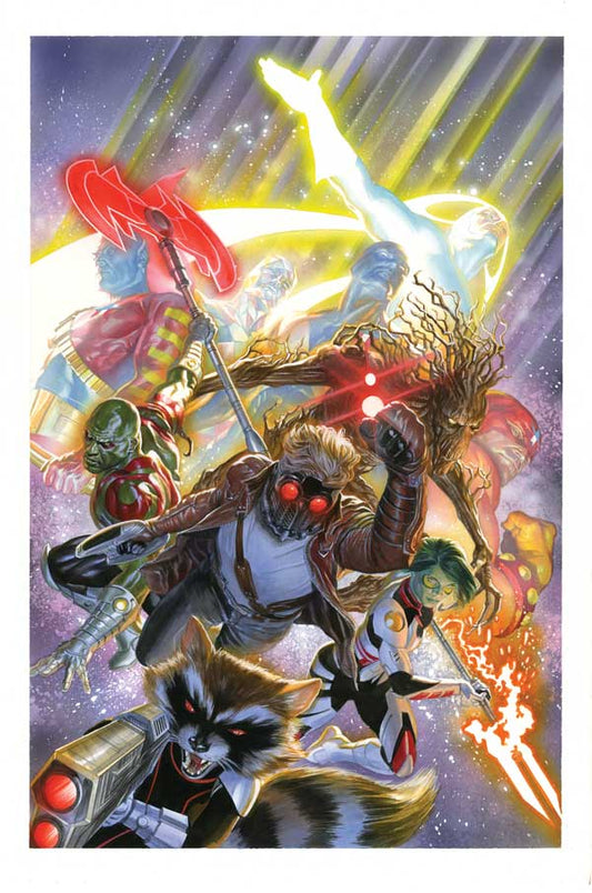 Guardians of the Galaxy Marvel Comics Alex Ross Signed Print on Paper Limited Edition of 25 Printers Proof Edition