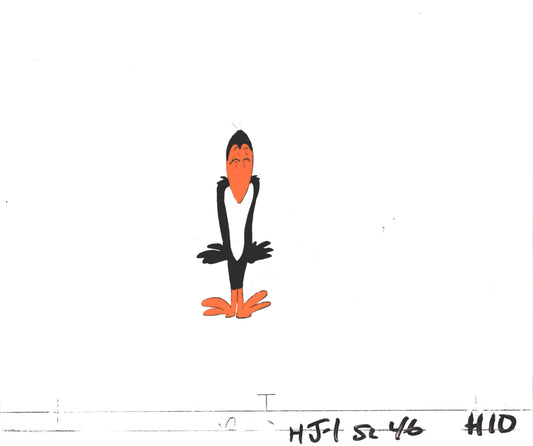 Heckle and Jeckle Production Animation Cel Setup and Drawing Filmation 1979-80 D-10