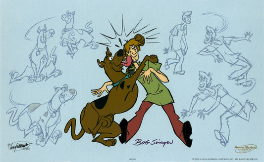 Scooby Doo Singer SIGNED Limited Edition Cartoon Cel of 20 from Warner Bros. And Scooby-Doo Makes 2
