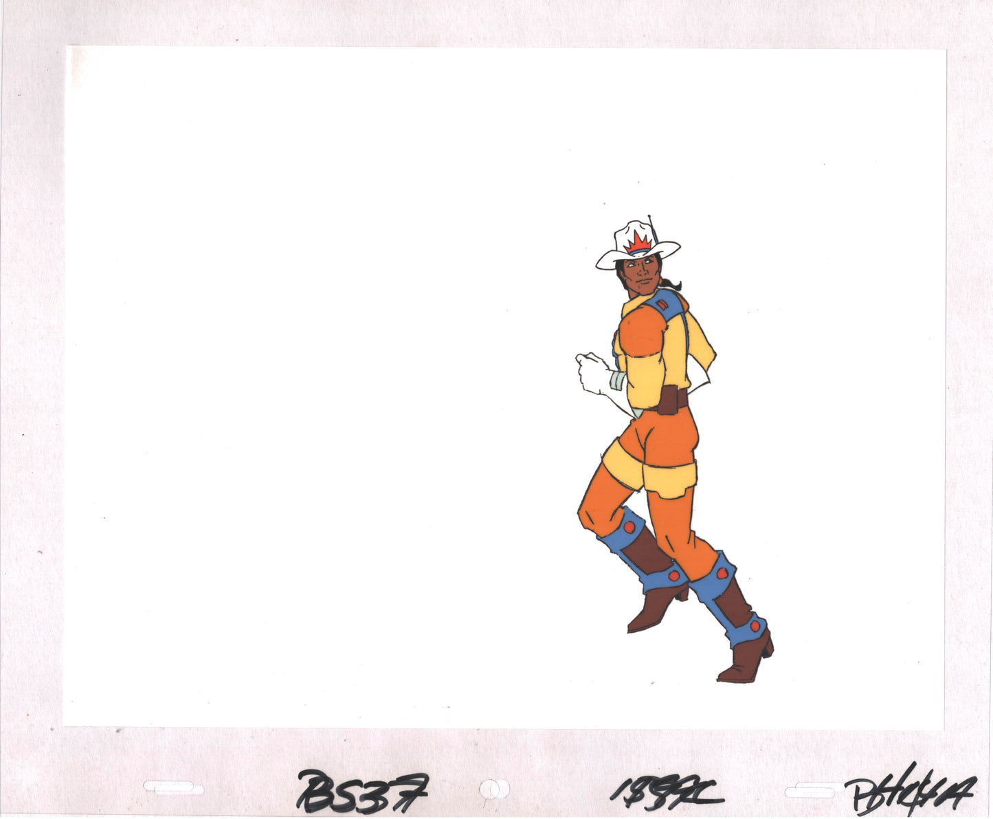Bravestarr Animation Cartoon Production Cel Used Onscreen from Filmation 1987-8 A-HB1414