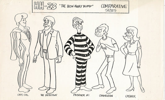 Hero High and More Production Model Sheet Copy Lot 40 pgs 1982 Cartoon Filmation
