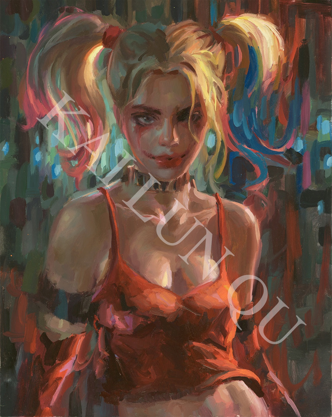 Harley Quinn from Batman Kai Lun Qu SIGNED Limited Edition Paper Print - Choose Your Edition