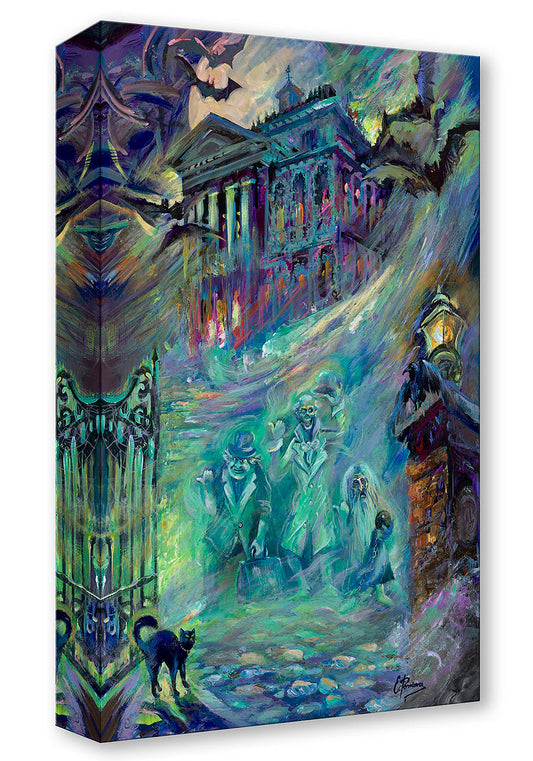 Haunted Mansion Walt Disney Fine Art Elena Penkova Limited Edition of 1500 Treasures on Canvas Print TOC - Haunting for a Lift