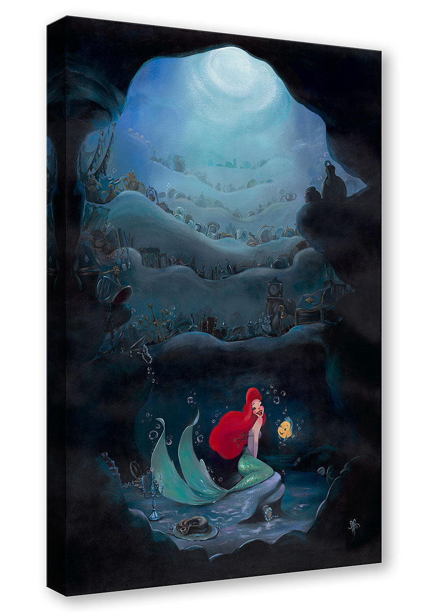 The Little Mermaid Ariel Walt Disney Fine Art Liana Hee Signed Limited Edition of 195 Print on Canvas - Part of That World