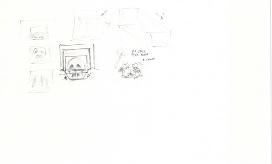Hercules Walt Disney Production Animation Drawing Used to Make an Episode Wendell Washer A12