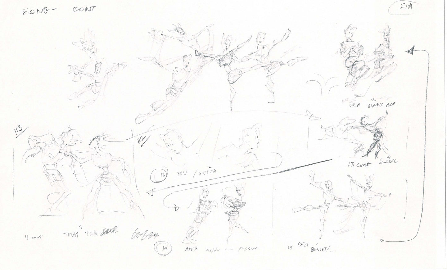 Hercules Walt Disney Production Animation Drawing Used to Make an Episode Wendell Washer A39