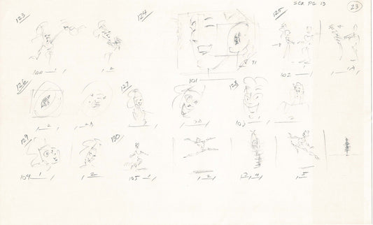Hercules Walt Disney Production Animation Drawing Used to Make an Episode Wendell Washer A43