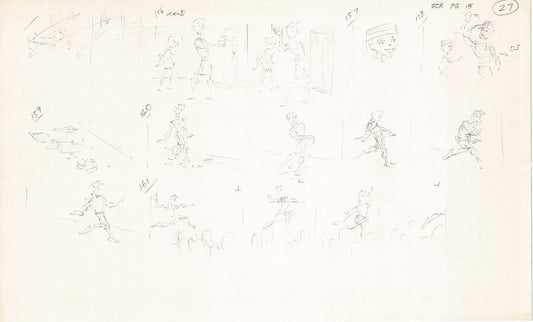 Hercules Walt Disney Production Animation Drawing Used to Make an Episode Wendell Washer A47