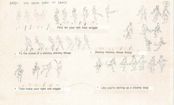 Hercules Walt Disney Production Animation Drawing Used to Make an Epis ...