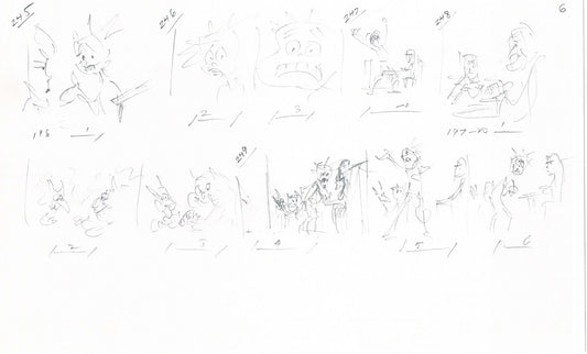 Hercules Walt Disney Production Animation Drawing Used to Make an Episode Wendell Washer A66