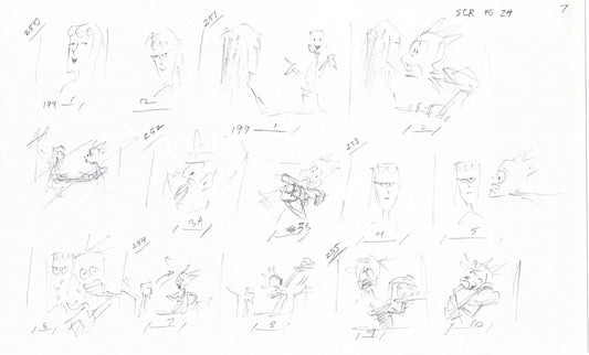 Hercules Walt Disney Production Animation Drawing Used to Make an Episode Wendell Washer A67