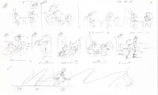Hercules Walt Disney Production Animation Drawing Used to Make an Episode Wendell Washer A71