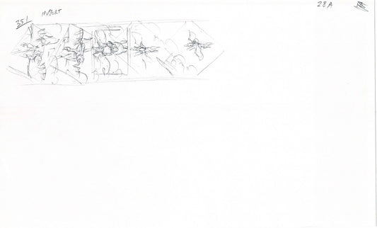 Hercules Walt Disney Production Animation Drawing Used to Make an Episode Wendell Washer A87