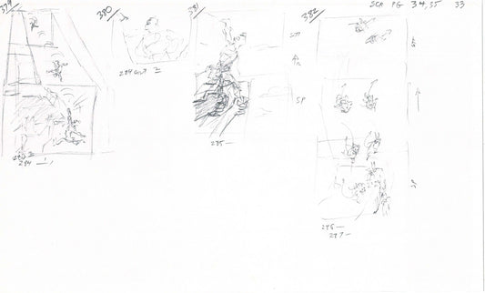 Hercules Walt Disney Production Animation Drawing Used to Make an Episode Wendell Washer A93