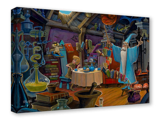 Sword in the Stone Walt Disney Fine Art Bob Doucette Limited Edition of 1500 TOC Treasures on Canvas Print Higitus Figitus
