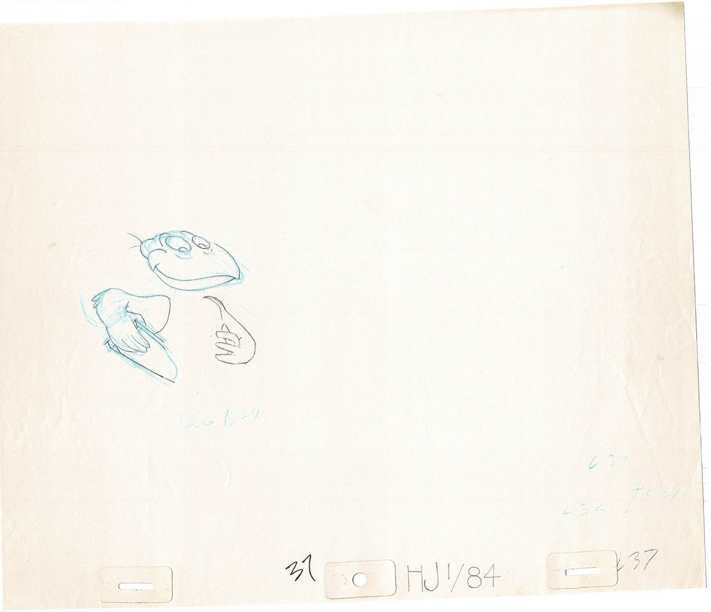 Heckle and Jeckle Lot of 2 Production Animation Cel Drawings Filmation 1979-80 F-07