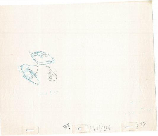 Heckle and Jeckle Lot of 2 Production Animation Cel Drawings Filmation 1979-80 F-07