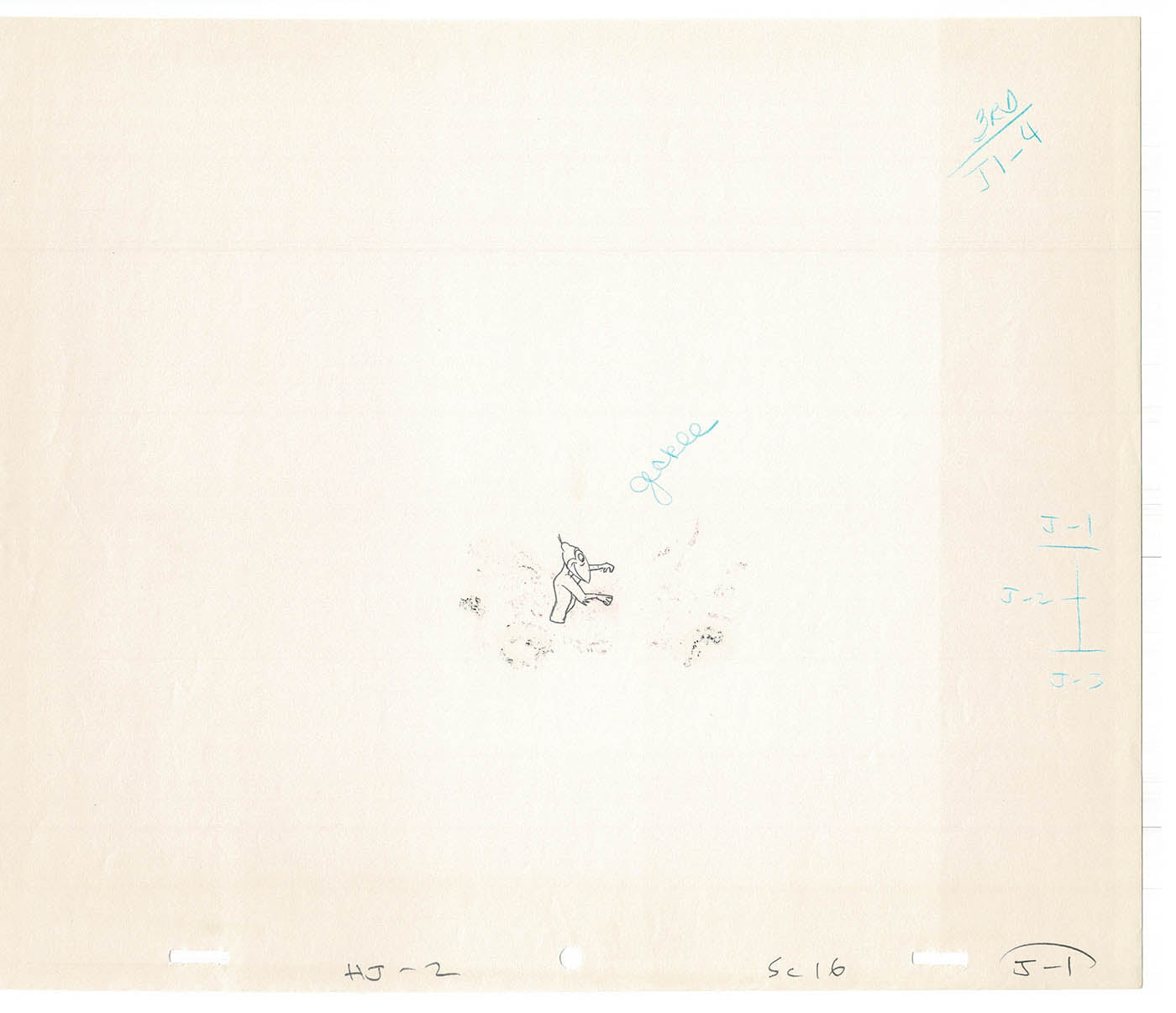 Heckle and Jeckle Lot of 2 Production Animation Cel Drawings Filmation 1979-80 F-11