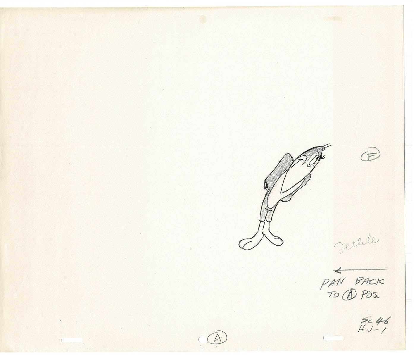 Heckle and Jeckle Lot of 2 Production Animation Cel Drawings Filmation 1979-80 F-25