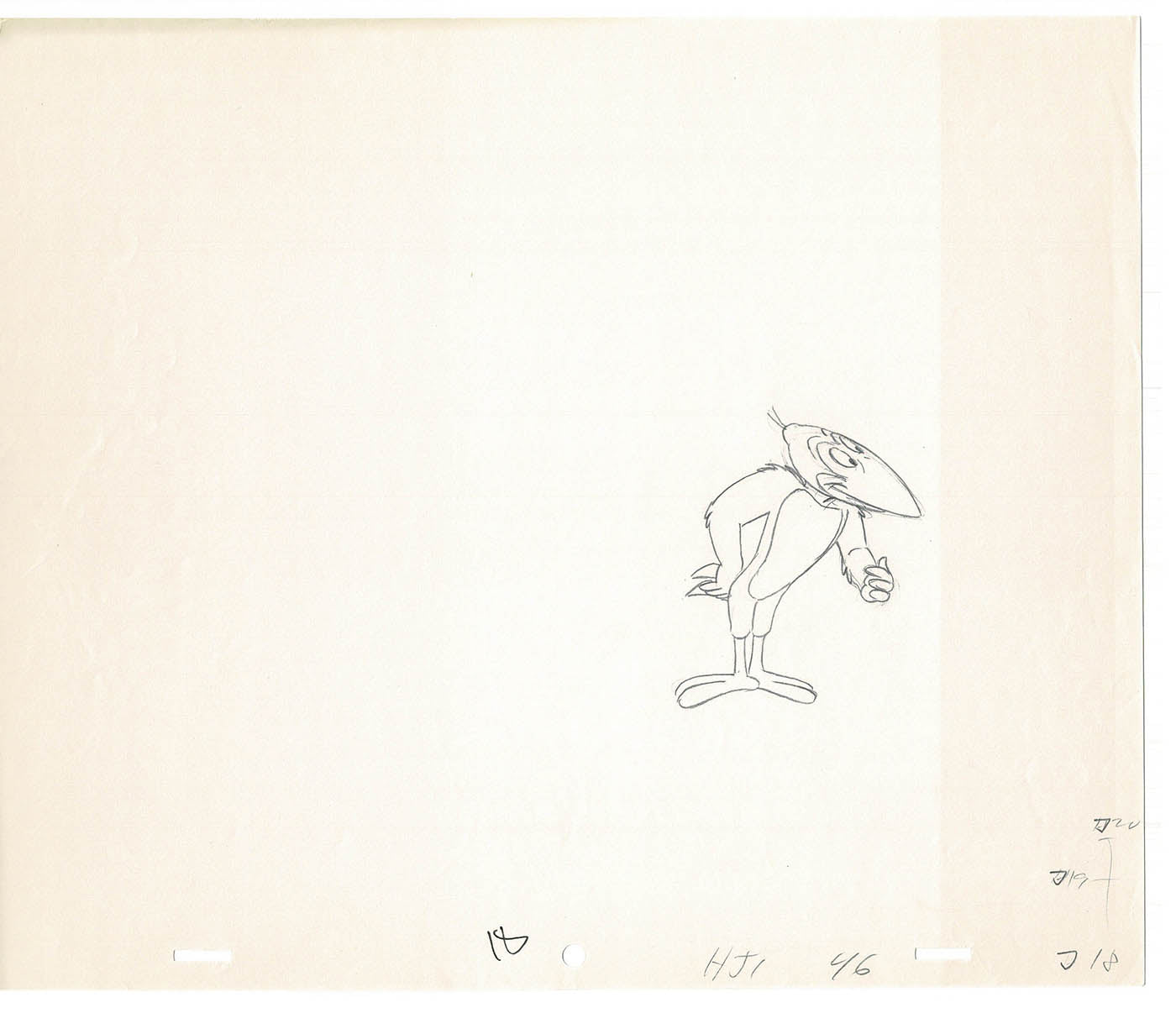 Heckle and Jeckle Lot of 2 Production Animation Cel Drawings Filmation 1979-80 F-27