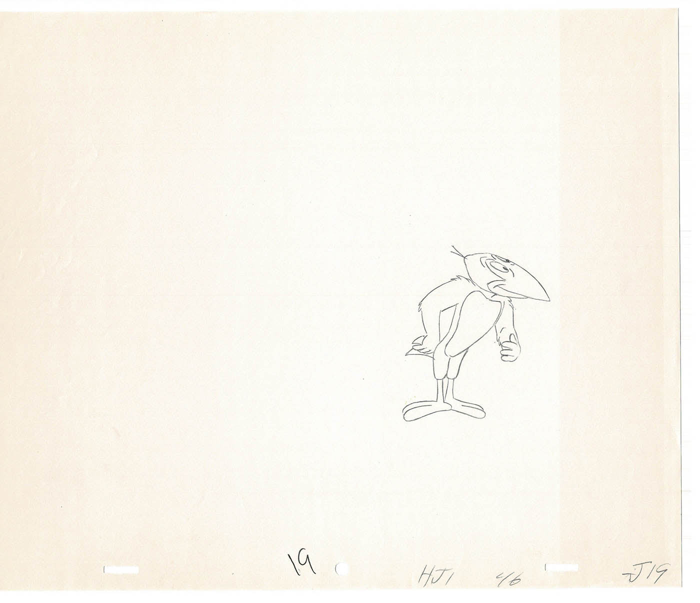 Heckle and Jeckle Lot of 2 Production Animation Cel Drawings Filmation 1979-80 F-29
