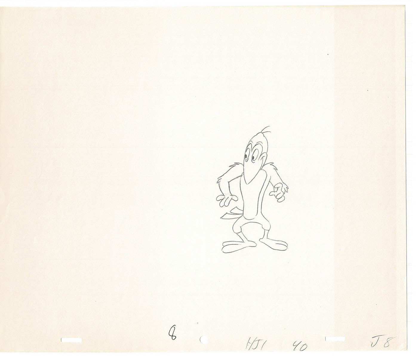 Heckle and Jeckle Lot of 2 Production Animation Cel Drawings Filmation 1979-80 F-33