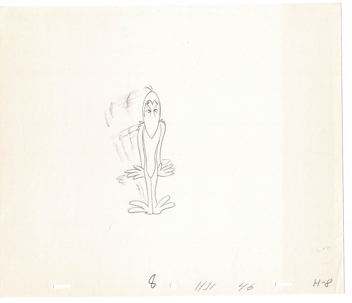 Heckle and Jeckle Lot of 2 Production Animation Cel Drawings Filmation 1979-80 F-35