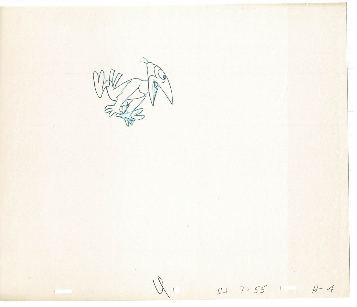 Heckle and Jeckle Lot of 2 Production Animation Cel Drawings Filmation 1979-80 F-51