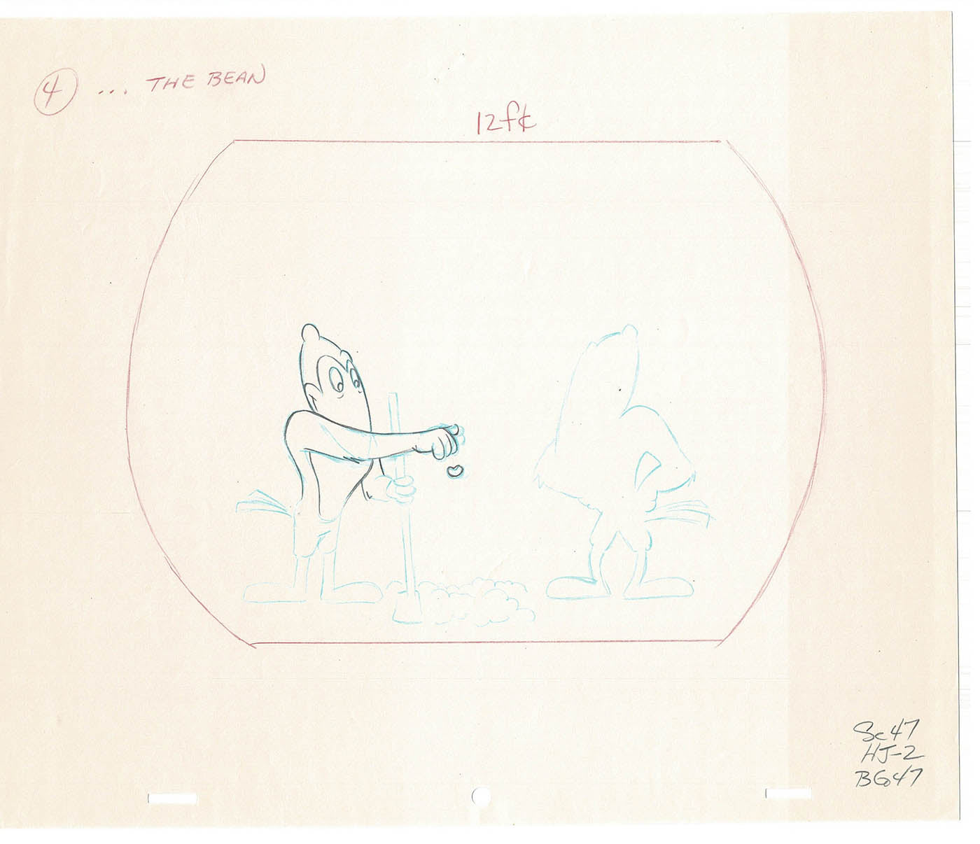 Heckle and Jeckle Lot of 2 Production Animation Cel Drawings Filmation 1979-80 F-53