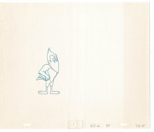 Heckle and Jeckle Lot of 2 Production Animation Cel Drawings Filmation 1979-80 F-65