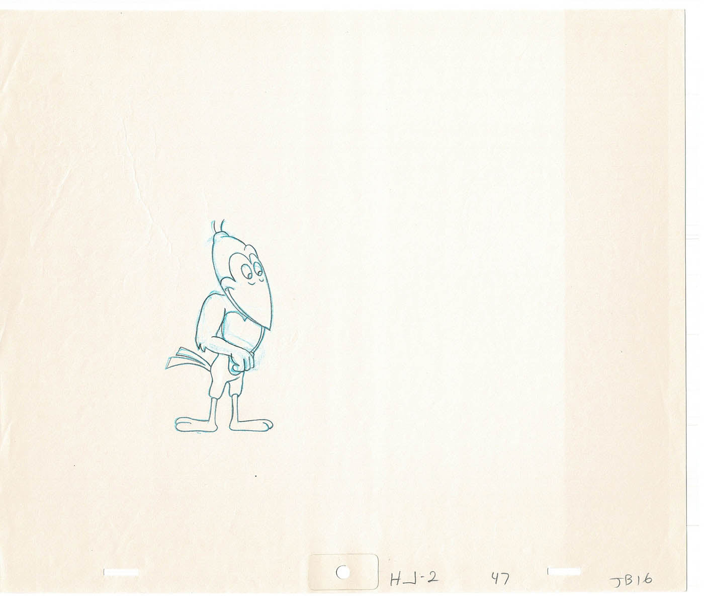 Heckle and Jeckle Lot of 2 Production Animation Cel Drawings Filmation 1979-80 F-65