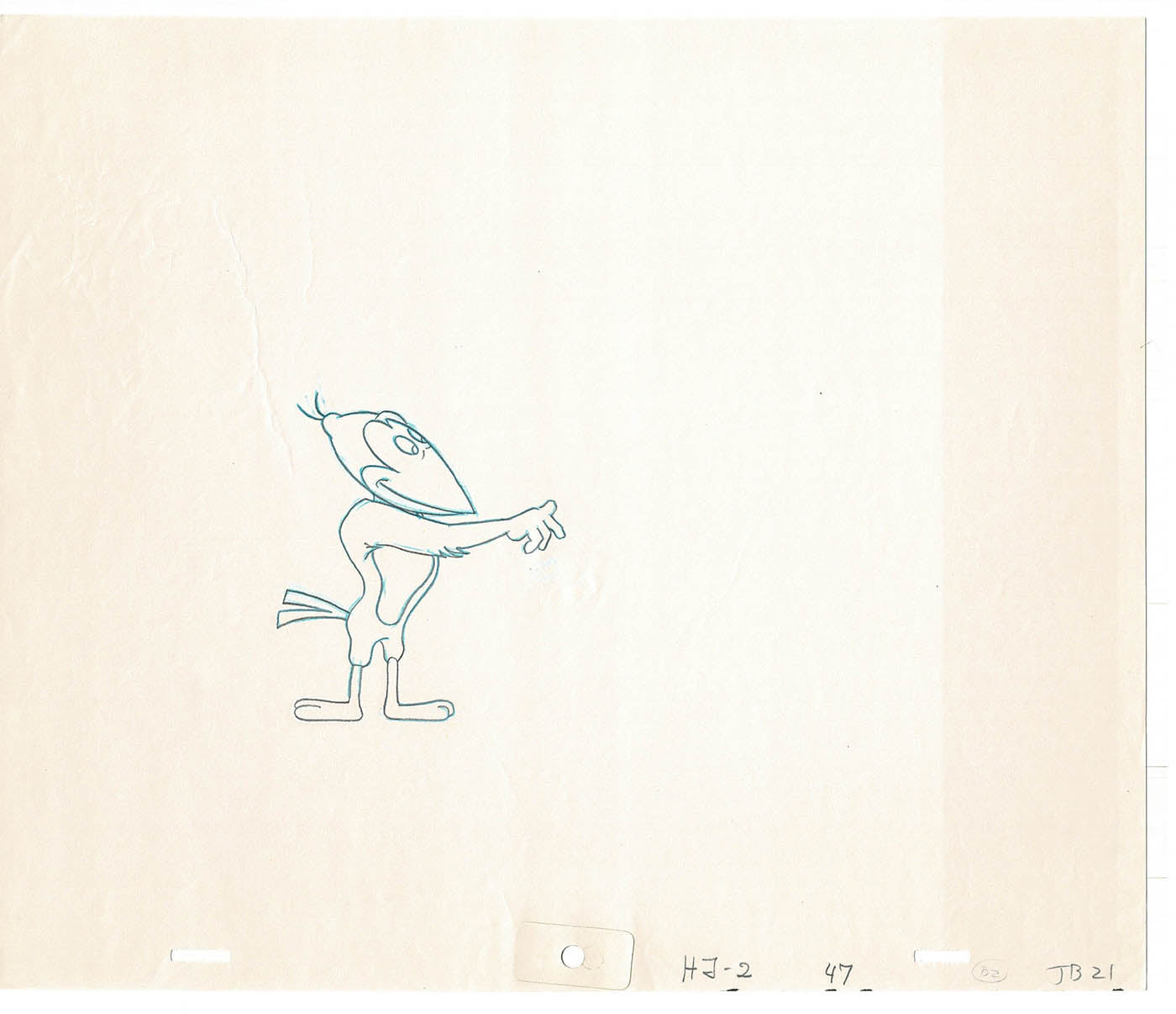 Heckle and Jeckle Lot of 2 Production Animation Cel Drawings Filmation 1979-80 F-71