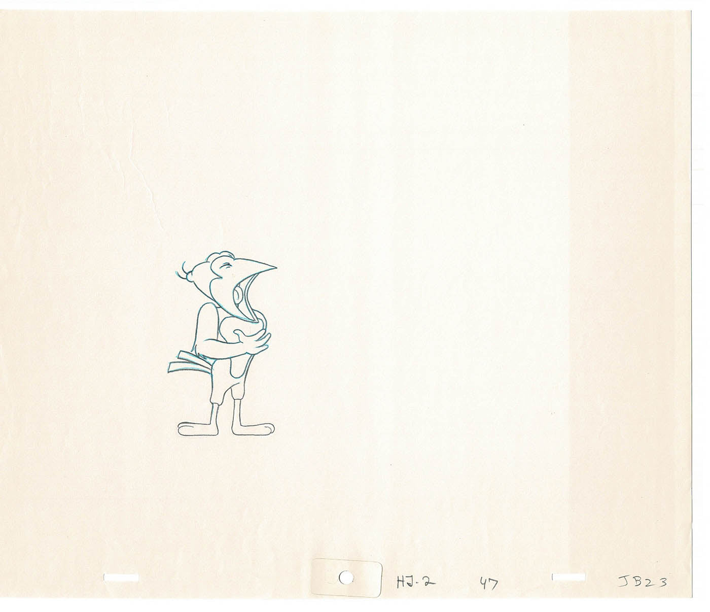 Heckle and Jeckle Lot of 2 Production Animation Cel Drawings Filmation 1979-80 F-73