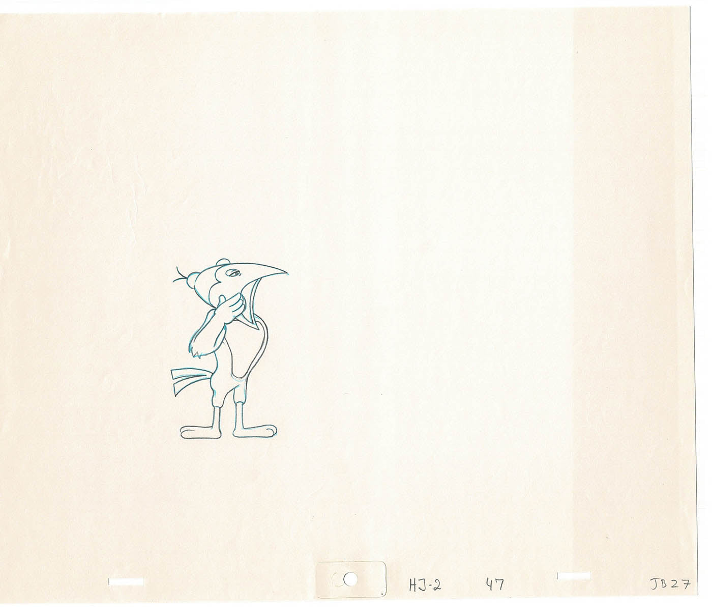 Heckle and Jeckle Lot of 2 Production Animation Cel Drawings Filmation 1979-80 F-77