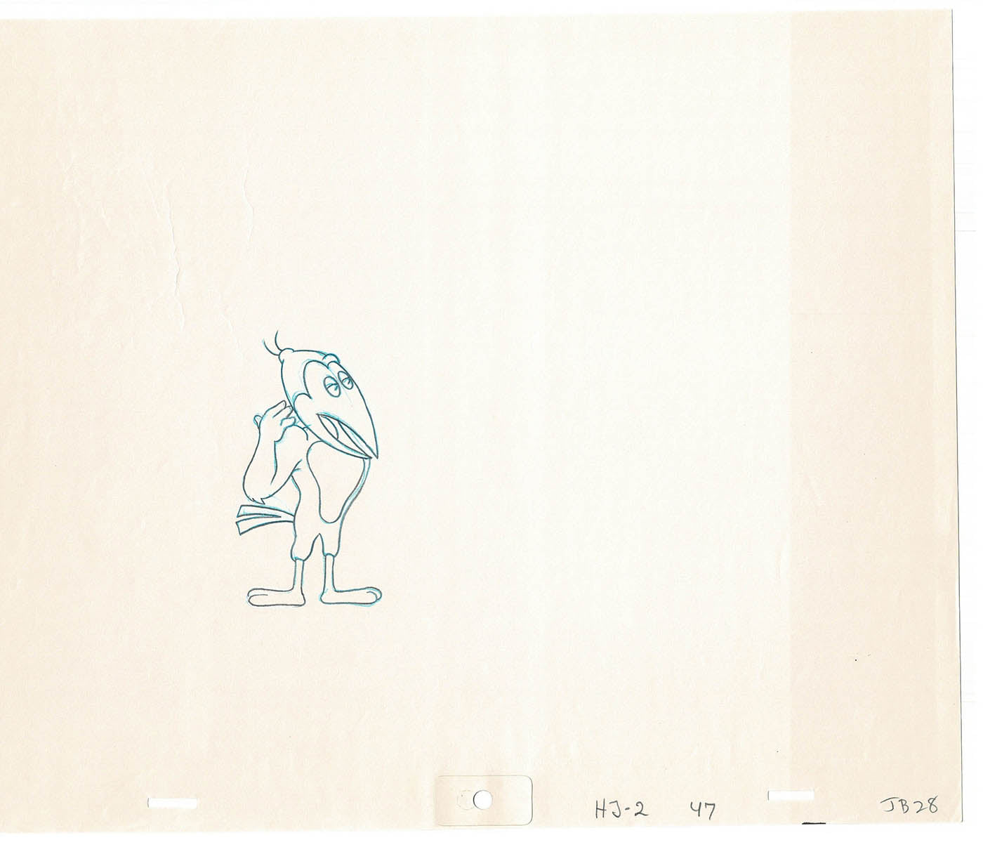 Heckle and Jeckle Lot of 2 Production Animation Cel Drawings Filmation 1979-80 F-77