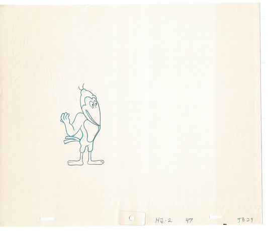 Heckle and Jeckle Lot of 2 Production Animation Cel Drawings Filmation 1979-80 F-79