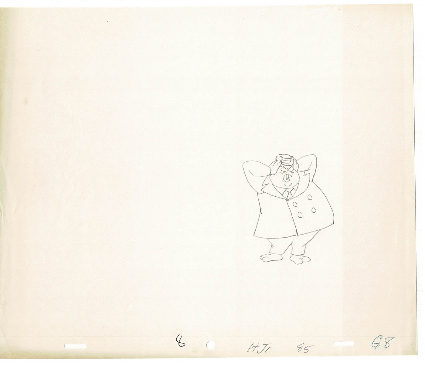 Heckle and Jeckle Lot of 2 Production Animation Cel Drawings Filmation 1979-80 F-95