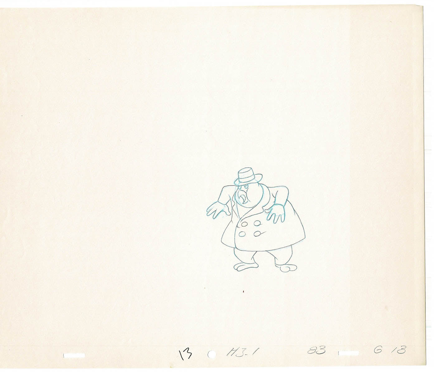 Heckle and Jeckle Lot of 2 Production Animation Cel Drawings Filmation 1979-80 F-101