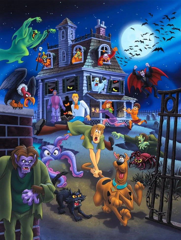 Scooby Doo Durrell Signed Ltd Ed of 500 Lithograph WB HB - House Swarming OH