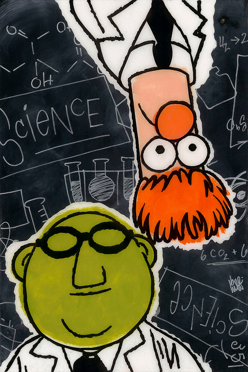 The Muppets Walt Disney Fine Art Beau Hufford Signed Limited Edition of 195 Print on Canvas "Science All Around"