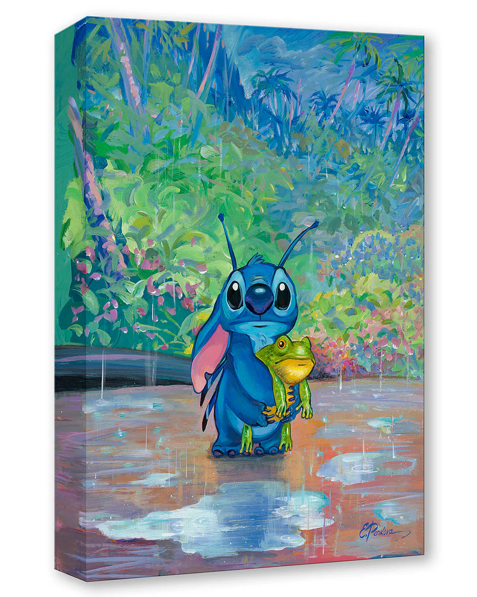 Lilo & Stitch Walt Disney Fine Art Elena Penkova Limited Edition of 1500 Treasures on Canvas Print TOC - I Love My Frog