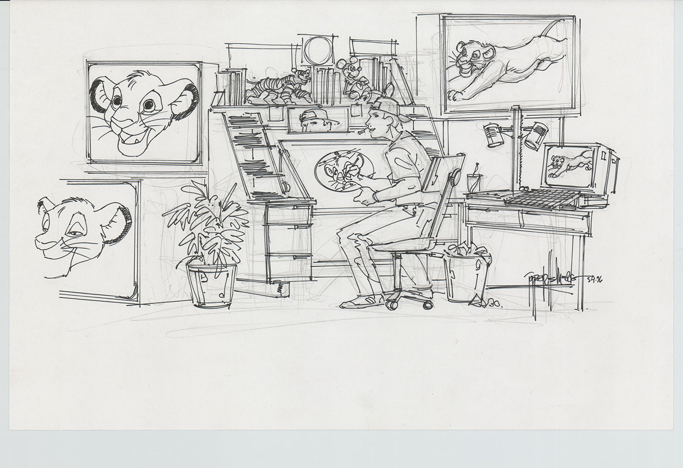 Disneyland Attraction California Adventure Plan Drawing Imagineer Original 1996 A172