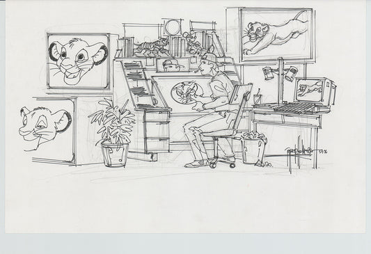 Disneyland Attraction California Adventure Plan Drawing Imagineer Original 1996 A172