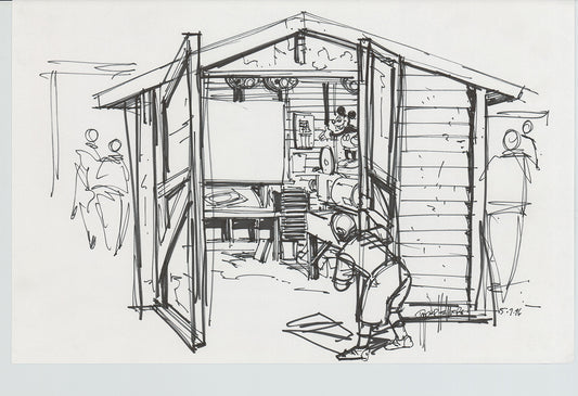 Disneyland Attraction California Adventure Plan Drawing Imagineer Original 1996 A174