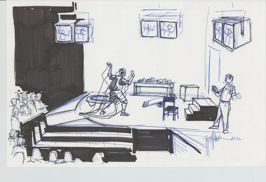 Disneyland Attraction California Adventure Plan Drawing Imagineer Original 1996 A175