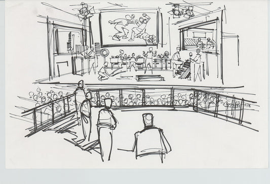 Disneyland Attraction California Adventure Plan Drawing Imagineer Original 1996 A176
