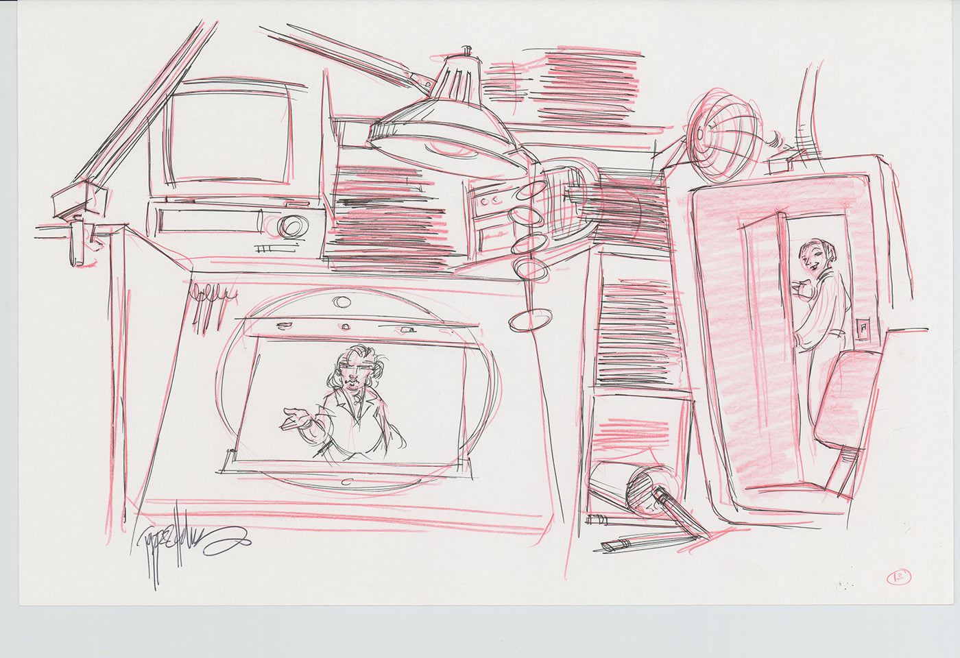 Disneyland Attraction California Adventure Plan Drawing Imagineer Original 1996 A179